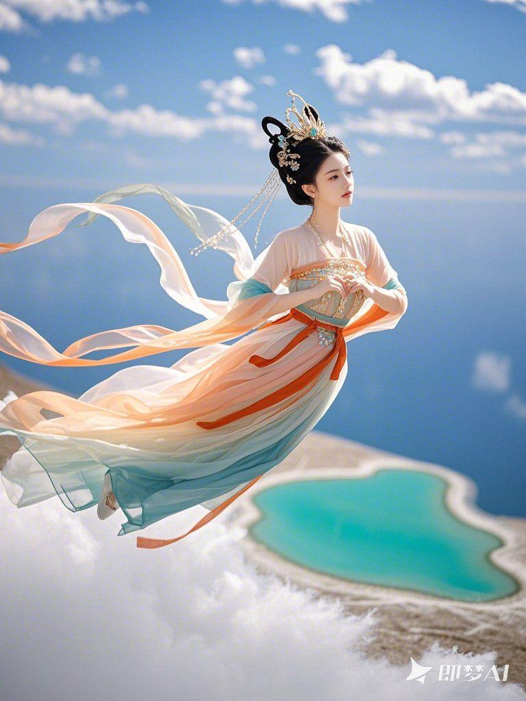 图片[7]-飞天仙女系列AI绘画描述提示词-抖微AI
