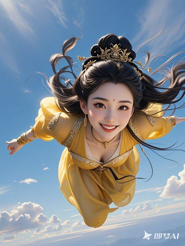 图片[3]-飞天仙女系列AI绘画描述提示词-抖微AI