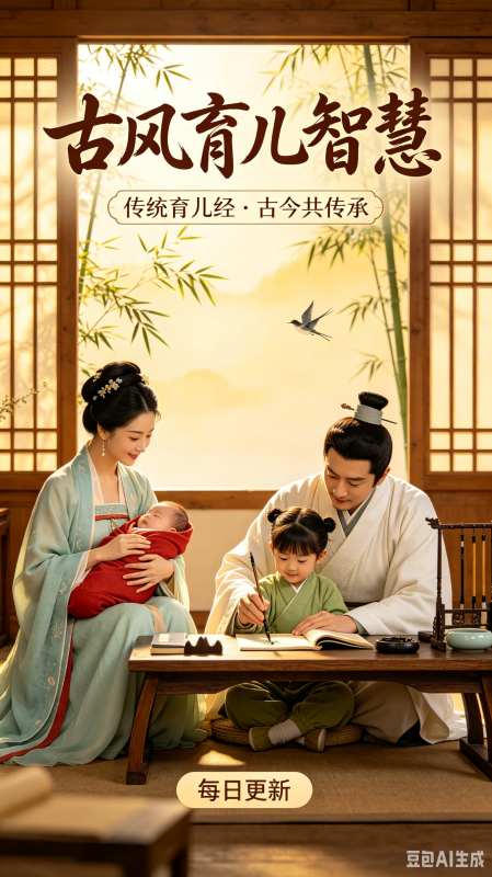 古风育儿工作流：输入一个主题，自动生成古风育儿相关内容和视频-抖微AI