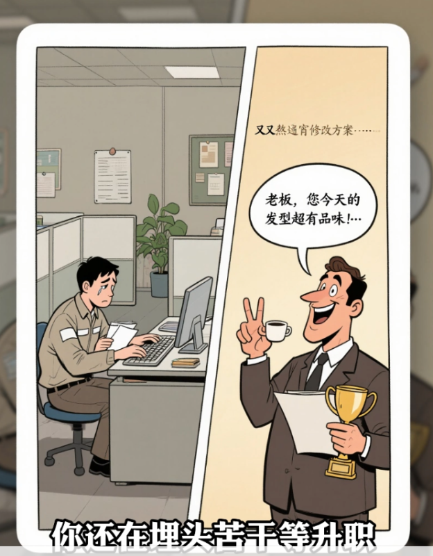 一键生成漫画风格职场话题短视频工作流模板（趣味吸粉，轻松变现）-抖微AI