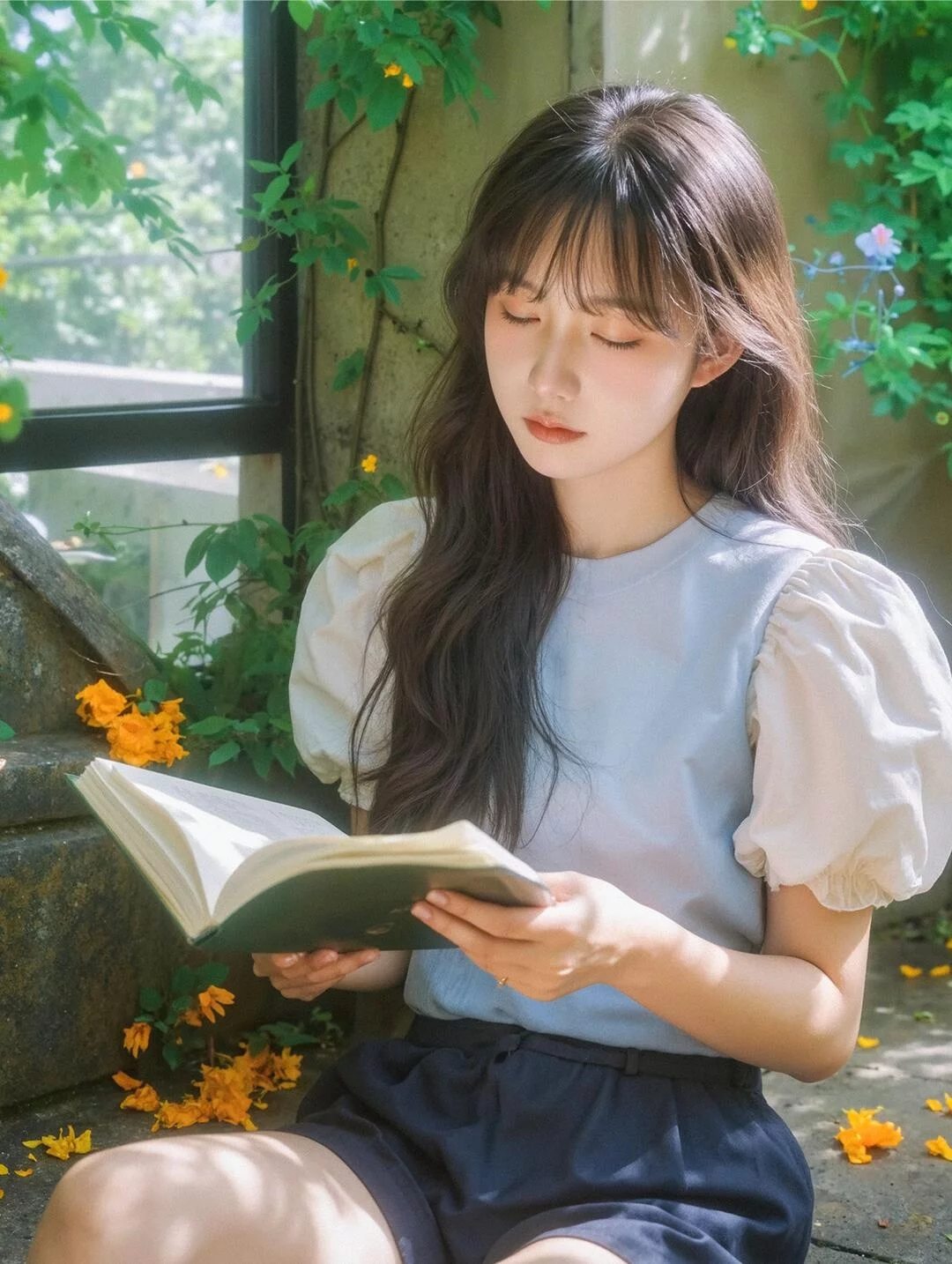 图片[6]-AI 镌刻暖阳风华，9 组清甜少女夏日写真大片出图提示词-抖微AI
