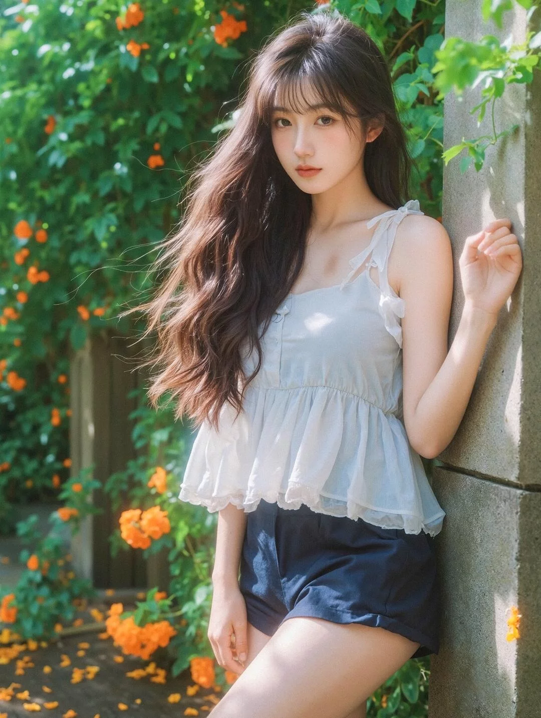 图片[3]-AI 镌刻暖阳风华，9 组清甜少女夏日写真大片出图提示词-抖微AI