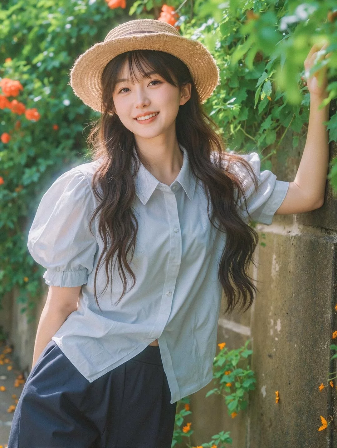 图片[7]-AI 镌刻暖阳风华，9 组清甜少女夏日写真大片出图提示词-抖微AI